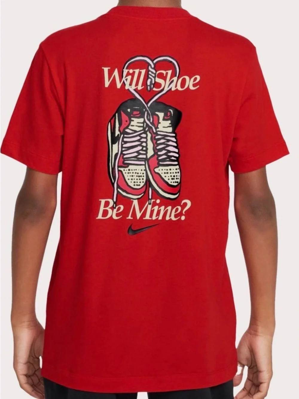 NWT Unisex Kids Red Graphic Tee Hit on Front and Back - Size Large